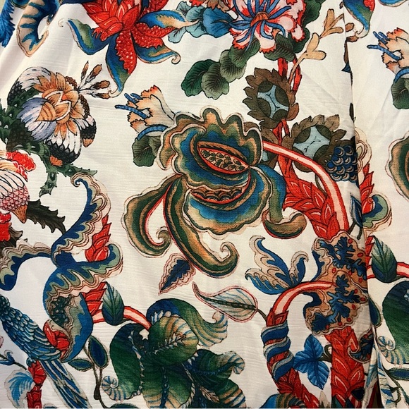 5 PC Satin Pajama Lot Robe Top Shorts Pants Sz S Peacock Hunter Green Wine Red - Picture 13 of 16